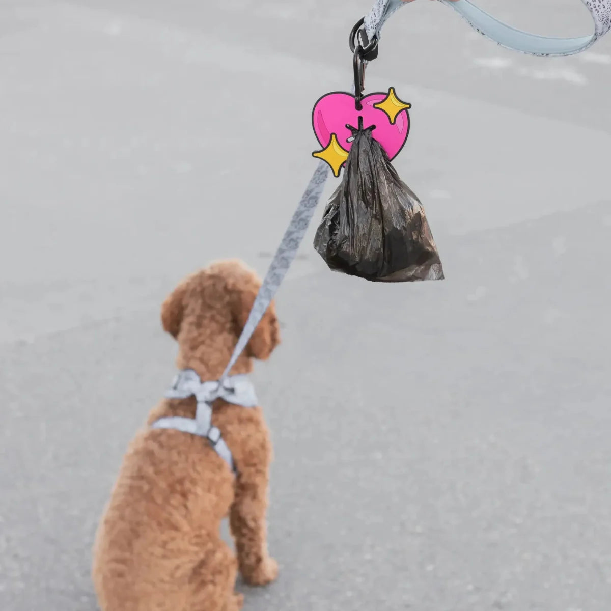 Sparkle Heart Poopy Loop® Poop Bag Holder